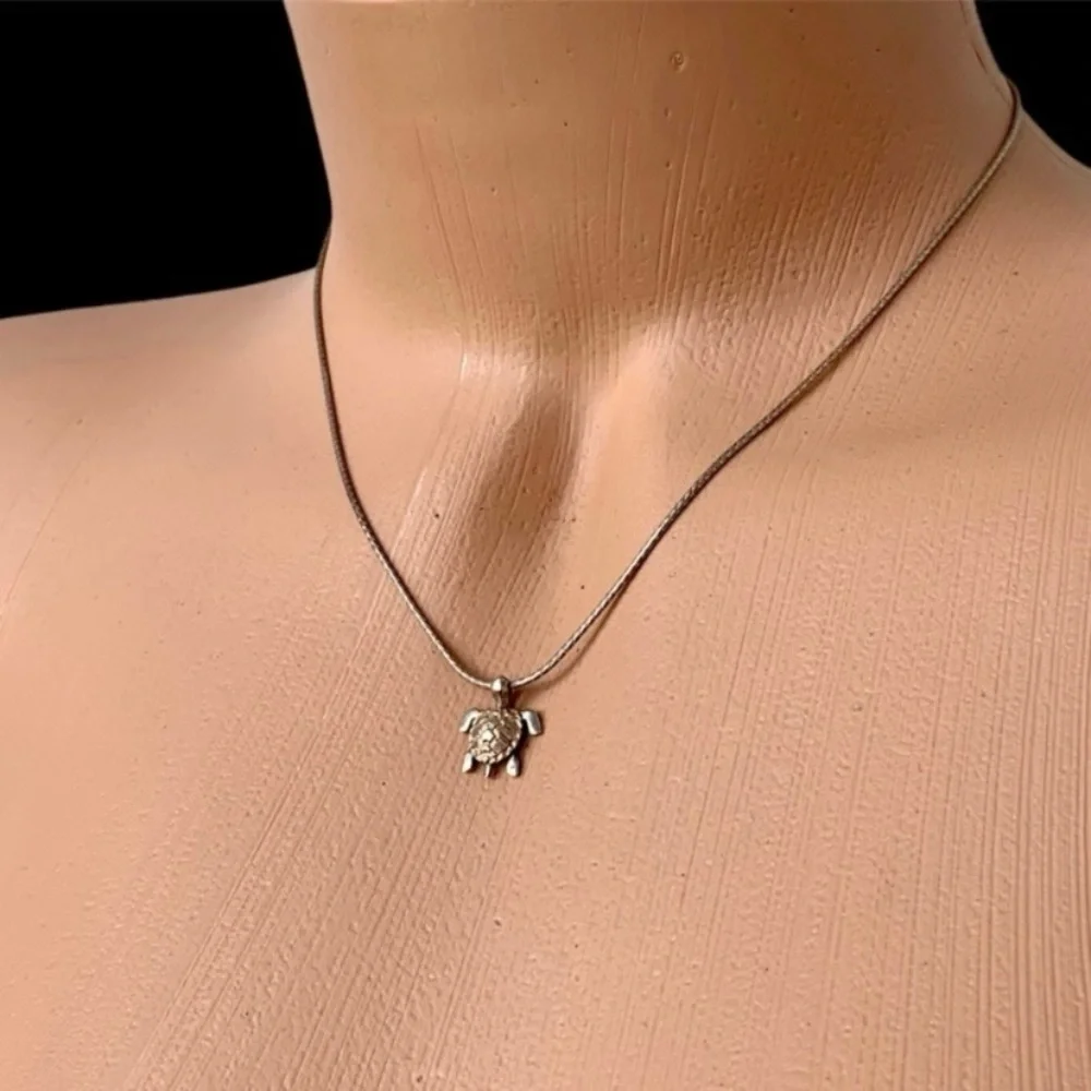925 Sterling Silver Necklace Turtle